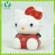 Ceramic piggy bank for collect Cute Hello Kitty